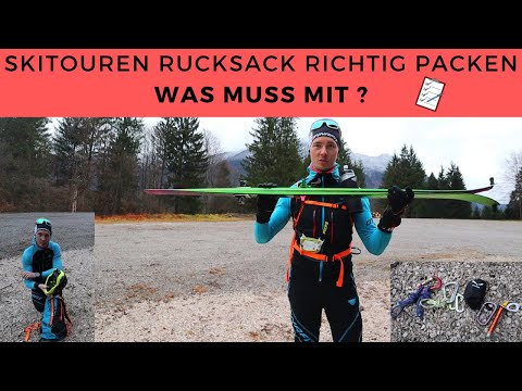 PACKLISTE Skitouren Rucksack 📝 WAS MUSS MIT // Rucksack richtig packen mit Erklärungen // Tutorial